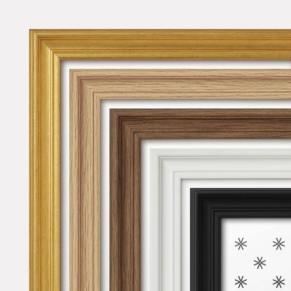 11x17 Brown Picture Frame – Walnut Modern Design Faux Wood, Plexiglass Cover - Picture 7 of 11
